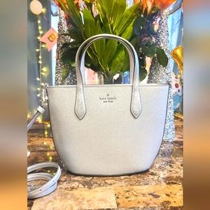 Kate Spade Silver Satchel Glimmer